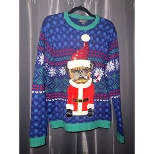 Ugly Christmas Sweater Xmas Size Medium Dog
